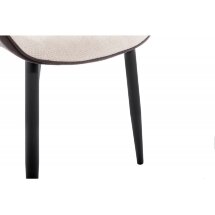 Стул на металлокаркасе Seda light beige / dark brown