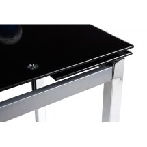 Стол стеклянный Kvadro 110 черный