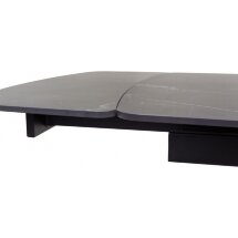 Стол Rivoli matt black marble sintered stone / black