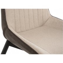 Стул на металлокаркасе Seda beige / soft brown