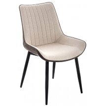 Стул на металлокаркасе Seda beige / soft brown