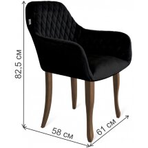Стул деревянный Sheffilton SHT-ST38/S122 ночное затмение / темный орех / черный