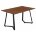 Стол деревянный Kont 120х80х75 dark walnut 
