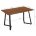 Стол деревянный Kont 120х80х75 dark walnut 