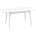 Стол обеденный Stool Group Берлин раскладной 120-160*80 белый матовый 