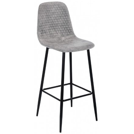 Барный стул Drop black / grey 