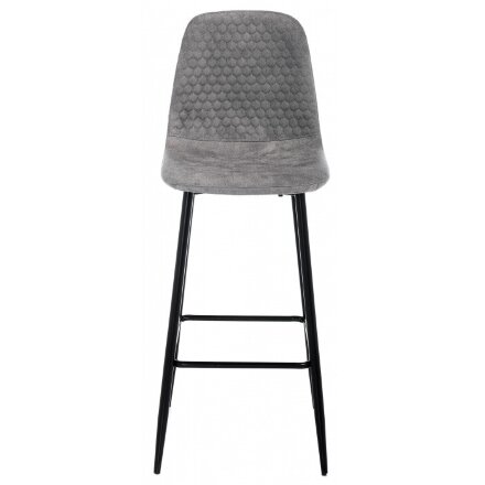 Барный стул Drop black / grey 