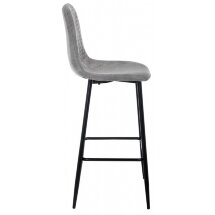 Барный стул Drop black / grey