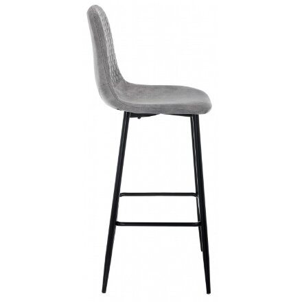 Барный стул Drop black / grey 