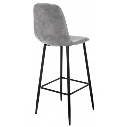 Барный стул Drop black / grey 