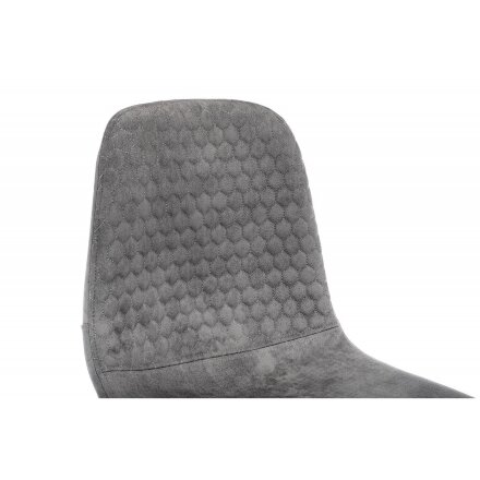 Барный стул Drop black / grey 