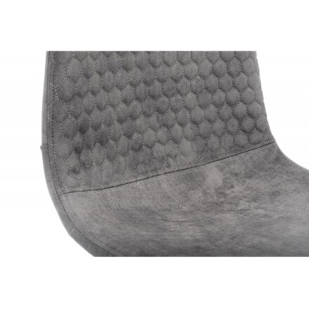Барный стул Drop black / grey 
