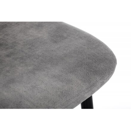 Барный стул Drop black / grey 