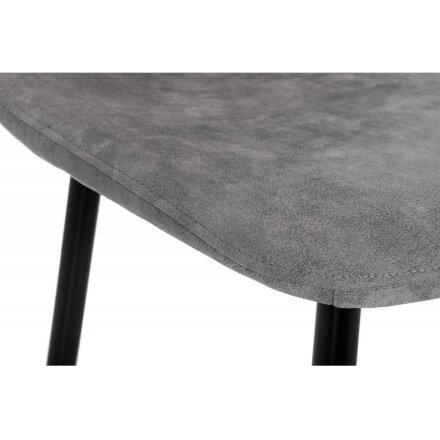 Барный стул Drop black / grey 