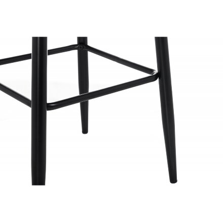 Барный стул Drop black / grey 