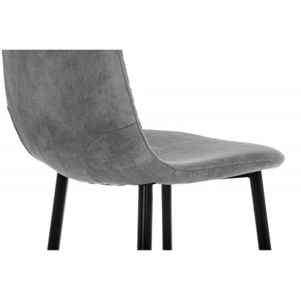 Барный стул Drop black / grey 