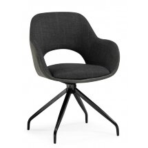 Стул на металлокаркасе Memfis graphite / black