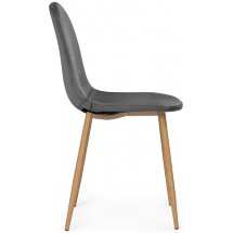 Обеденная группа Дилай 80 white / dark gray