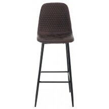 Барный стул Drop black / dark brown