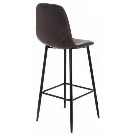 Барный стул Drop black / dark brown 