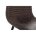 Барный стул Drop black / dark brown 