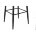 Барный стул Drop black / dark brown 