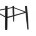 Барный стул Drop black / dark brown 