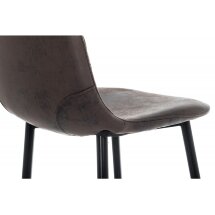 Барный стул Drop black / dark brown