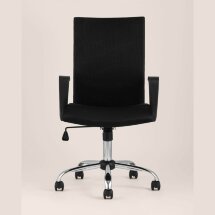 Компьютерное кресло Stool Group TopChairs Balance офисное черное, обивка текстиль и сетка, механизм регулировки и качания Top Gu