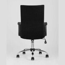 Компьютерное кресло Stool Group TopChairs Balance офисное черное, обивка текстиль и сетка, механизм регулировки и качания Top Gu