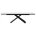 Керамический стол Livorno Matt white marble sintered stone / black 