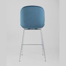 Стул полубарный Stool Group Beetle со спинкой маренго хромированные ножки