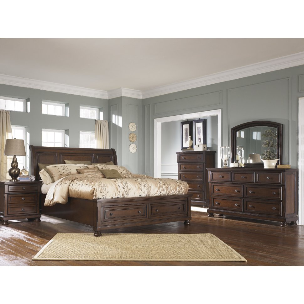 Кровать Queen Size Porter Коричневый Кровать Queen Size Porter Коричневый