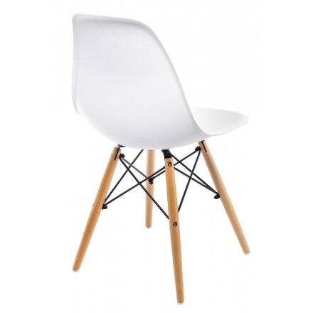 Стул деревянный Eames PC-015 белый 