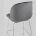 Стул полубарный Stool Group Beetle со спинкой серый хромированные ножки 