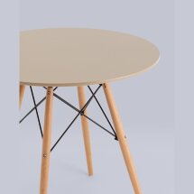 Стол Eames DSW NEW D80 бежевый