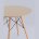 Стол Eames DSW NEW D80 бежевый 