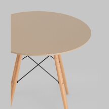 Стол Eames DSW NEW D80 бежевый