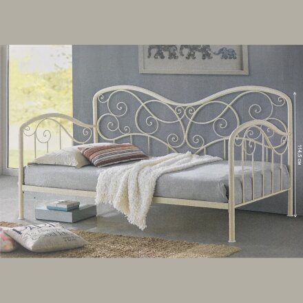 Кровать Inga 90 х 200 см glossy ivory 