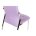 Стул на металлокаркасе F68-A light purple 