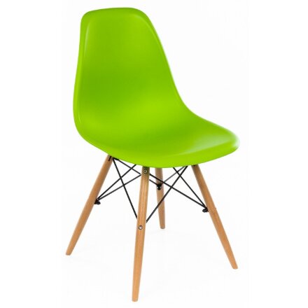 Стул деревянный Eames PC-015 зеленый 