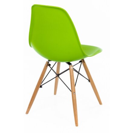 Стул деревянный Eames PC-015 зеленый 