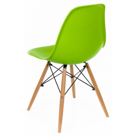 Стул деревянный Eames PC-015 зеленый 