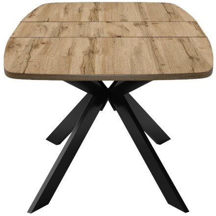 Стол DikLine B140 Дуб Галифакс (ЛДСП EGGER)/опоры черные 