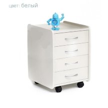 Тумба Астек 4 ящика белый