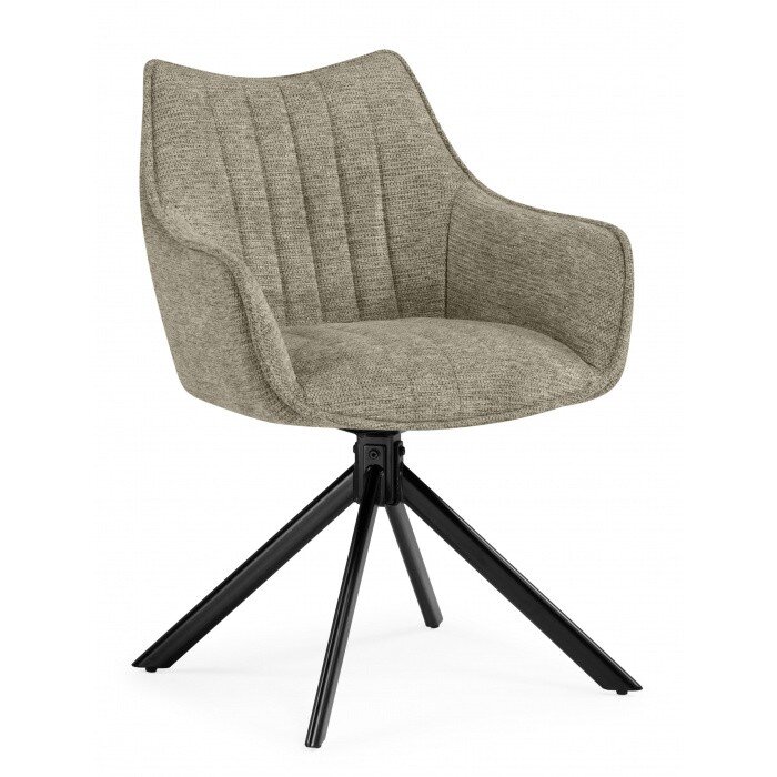 Стул на металлокаркасе Denever beige / black Стул на металлокаркасе Denever beige / black