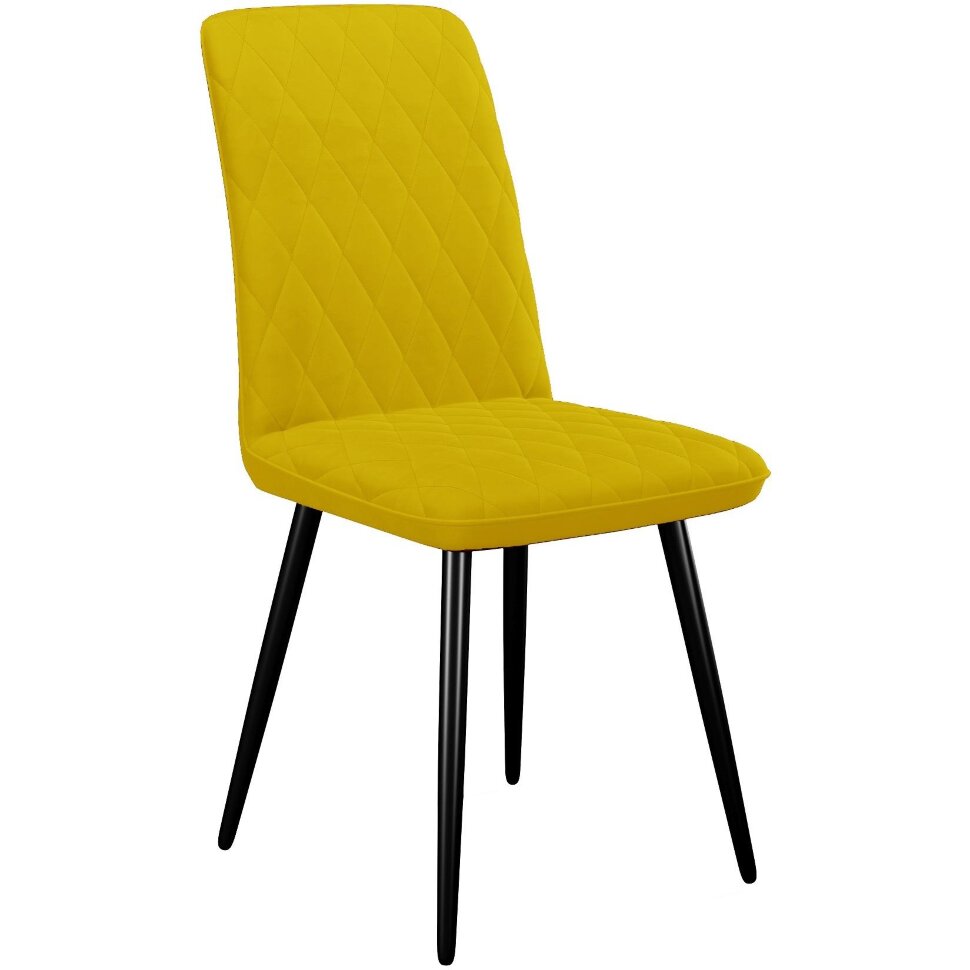 Стул DikLine 205 B16 YELLOW /ножки черные Стул DikLine 205 B16 YELLOW /ножки черные