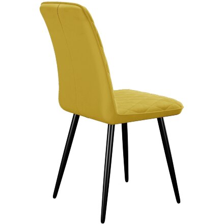 Стул DikLine 205 B16 YELLOW /ножки черные 