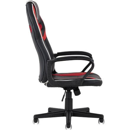 Кресло игровое TopChairs Racer Lighti черное с красным 