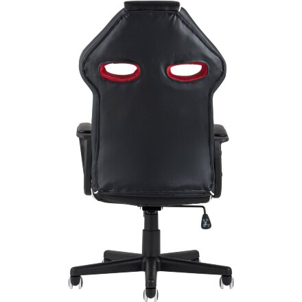 Кресло игровое TopChairs Racer Lighti черное с красным 